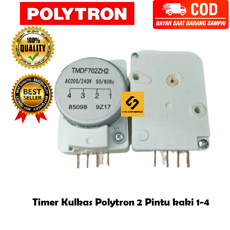 Timer Kulkas Politron 2 pintu 1-4 PIN