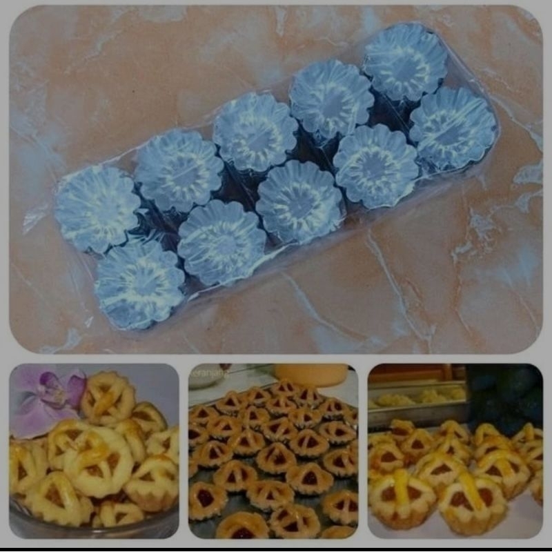Cetakan Kue Nastar / Kue Satu Motif Daun Isi 20 Pcs