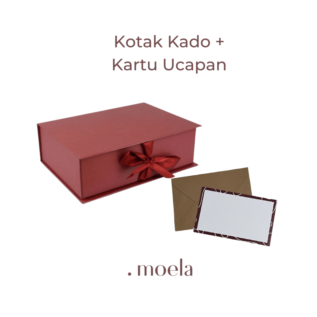 

Tambahan Kotak + Kartu Ucapan | titik moela [KHUSUS PRODUK TITIK MOELA - TIDAK DIJUAL TERPISAH]