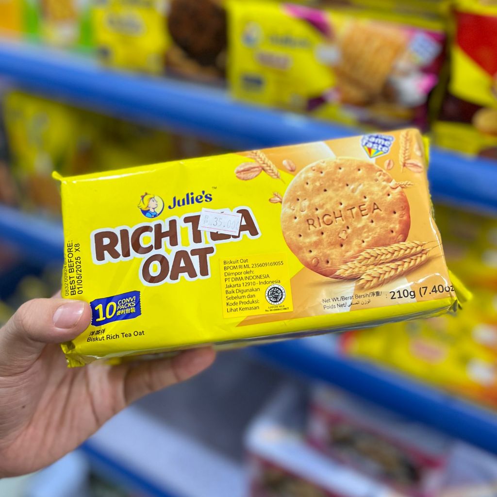 

JULIE'S RICH TEA OAT 210 GR | BISKUIT OAT ROTI KERING