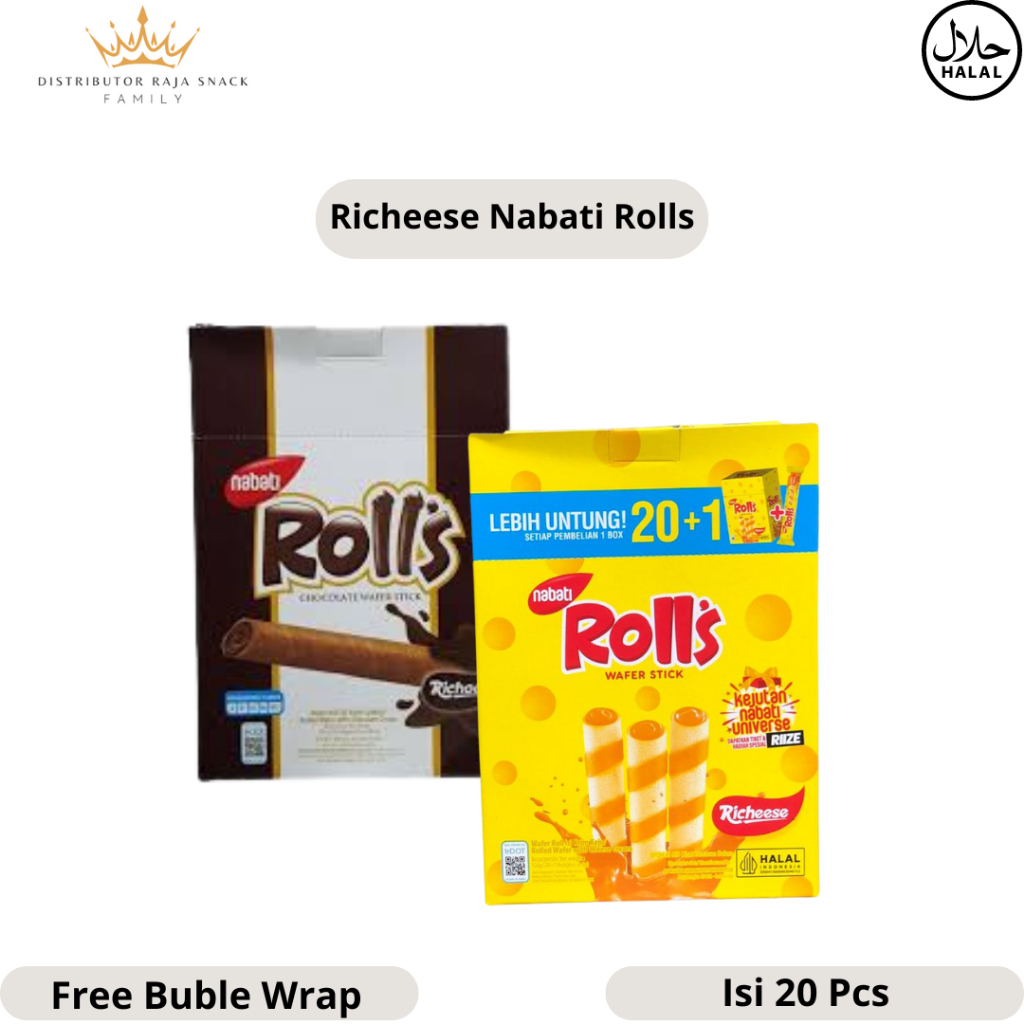 

Nabati Rolls 1 Box Isi 20pcs @8gram