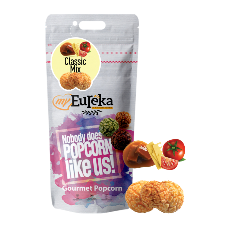 

Eureka Popcorn Classic Mix Flavour 140gram