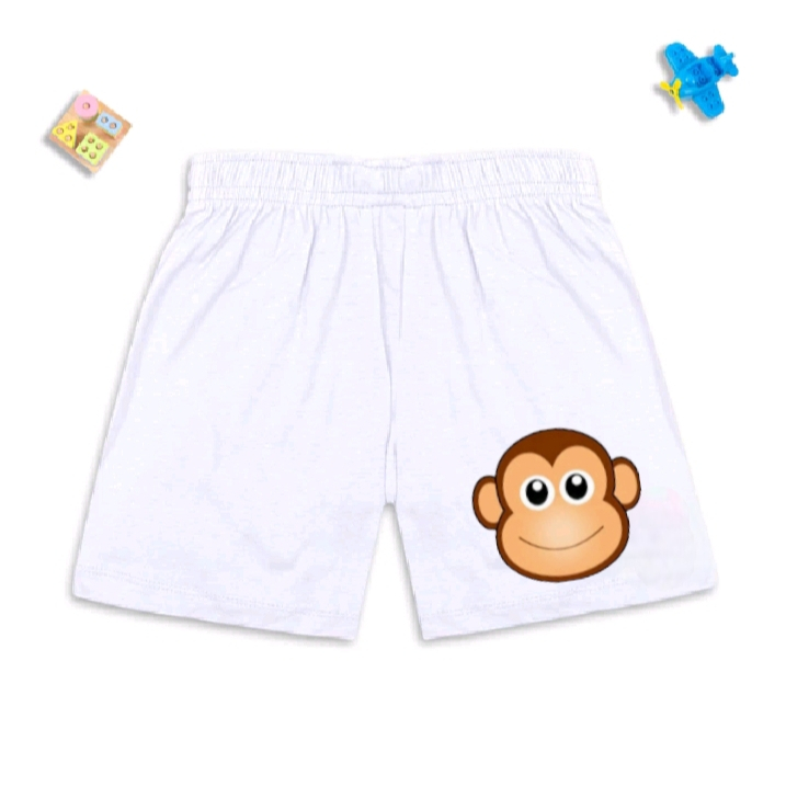 7 Warna Celana Anak 1-12 Tahun BOXER ANAK UNISEX MOTIF KEPALA MONKEY Bahan Cotton Combed 30s