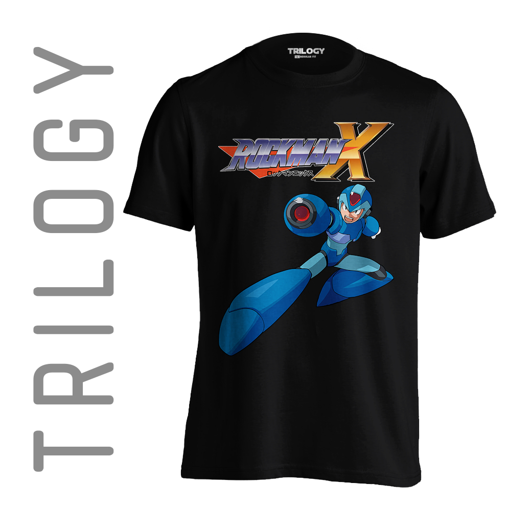 TRILOGY TRF 0329 - Kaos Mega Man Megaman Rockman X - Game Classic Retro Vintage T-shirt Tshirt
