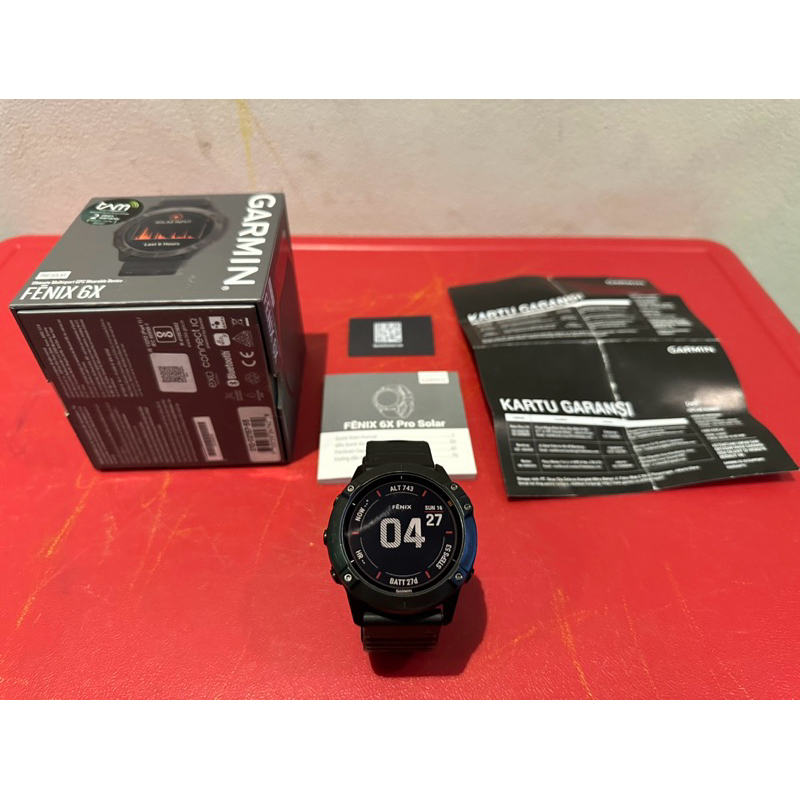 Garmin Fenix 6X Pro Solar Bekas Second