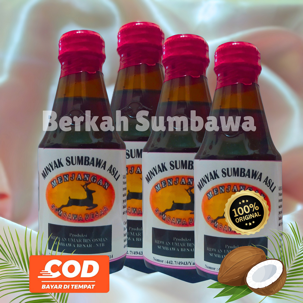 Paket 4 Botol Minyak Sumbawa Asli Cap Menjangan Dikirim Langsung dari Sumbawa