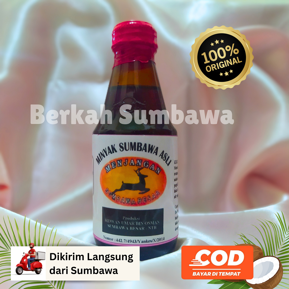 Minyak Sumbawa Asli Cap Menjangan Warna Merah Dikirim Dari Sumbawa