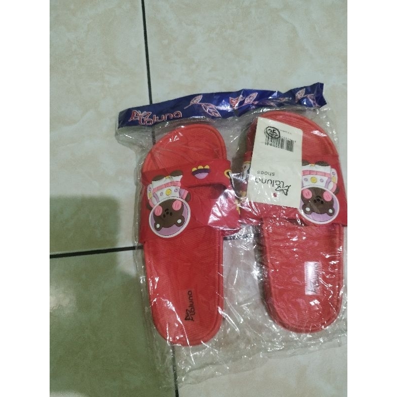 Sandal Anak Laluna Bear Warna Merah Size 35