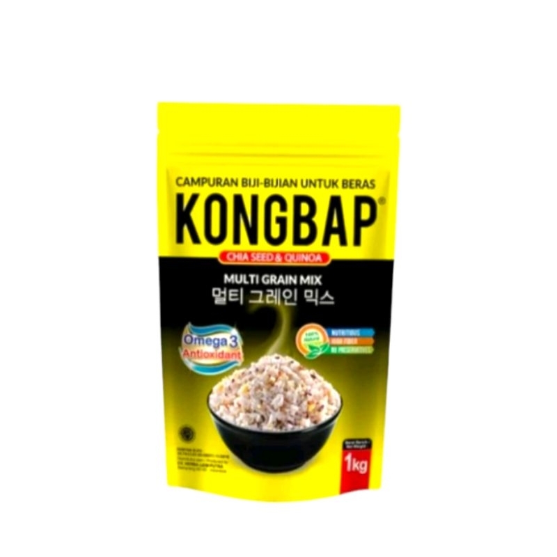 

Kongbap Multigrain Chiaseed & Quinoa 1 Kg | Beras Sehat Halal 1 Kg