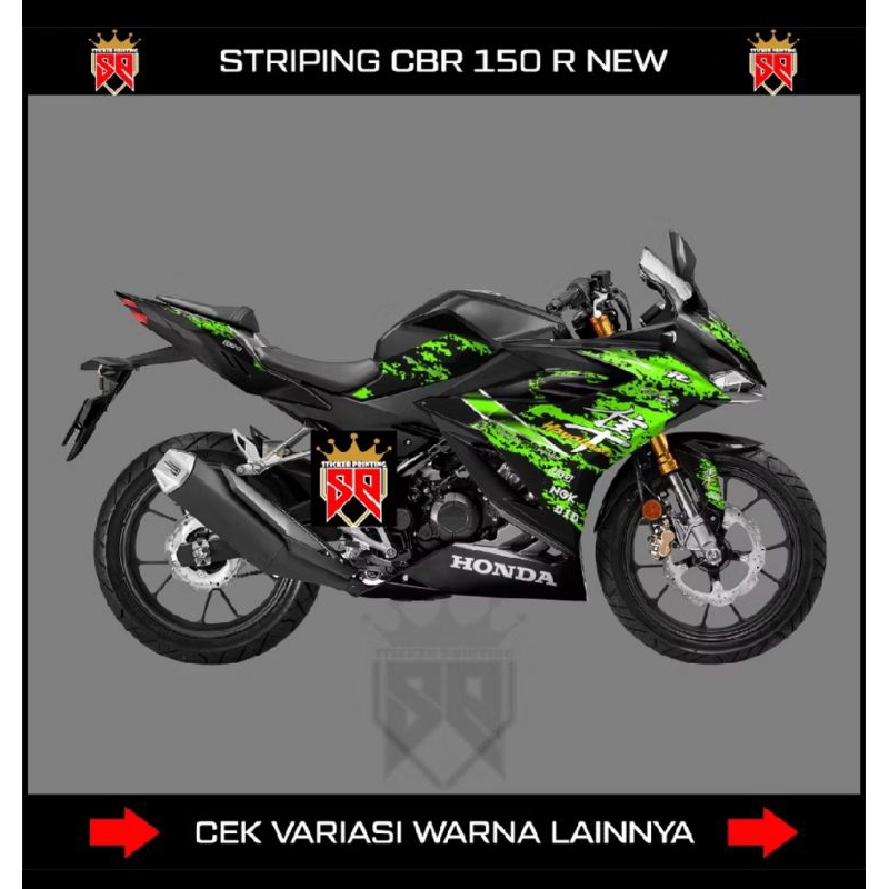 decal striping cbr 150 r new/stiker list body motor cbr 150 r new/