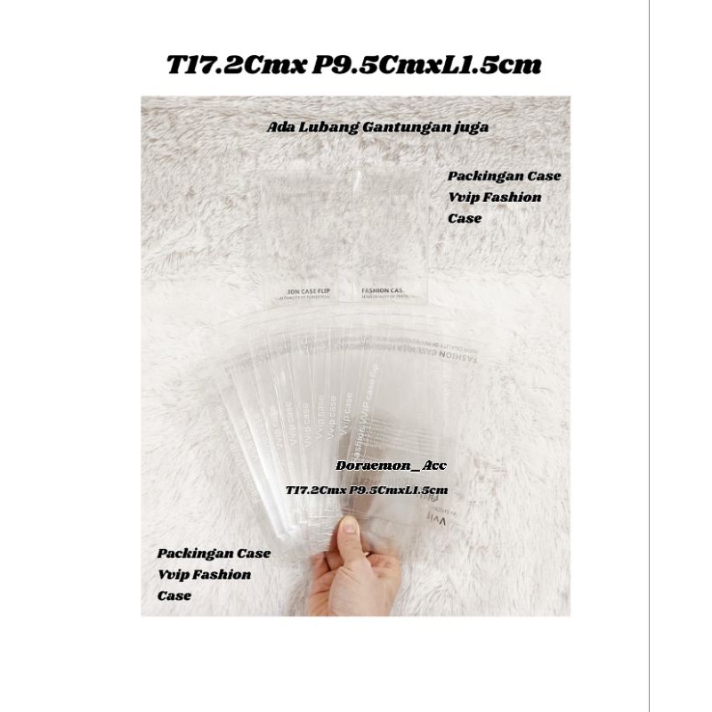 Packingan Casing Hp Packingan Vvip Fashion 1ikat 50pcs Case Mika Transparan Bening