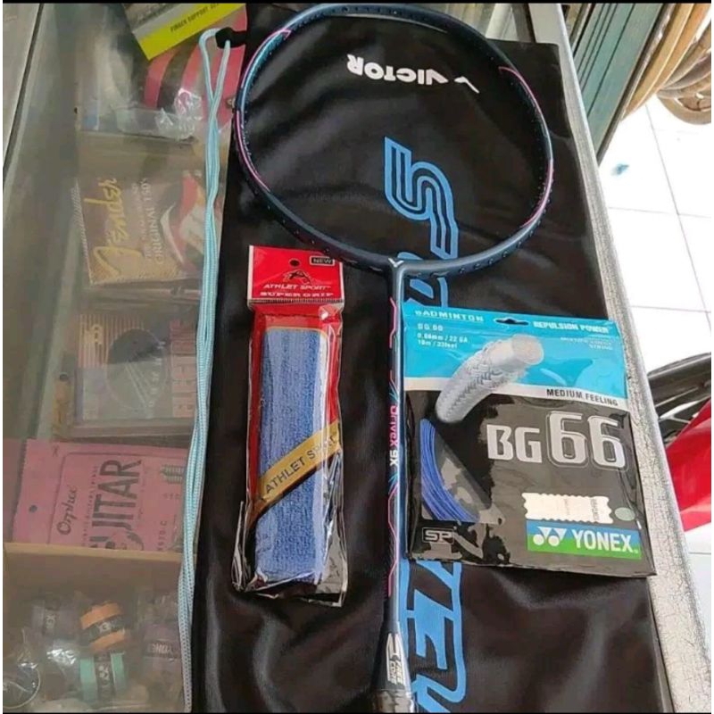 Raket badminton Victor drivex 9x 30LBS