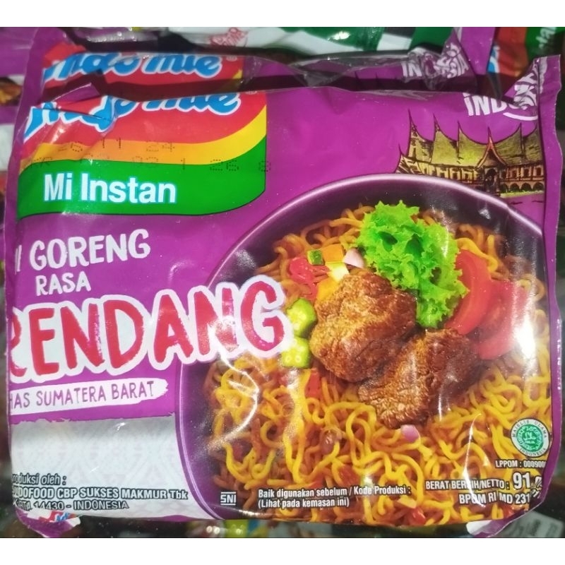 

Indomie goreng rendang