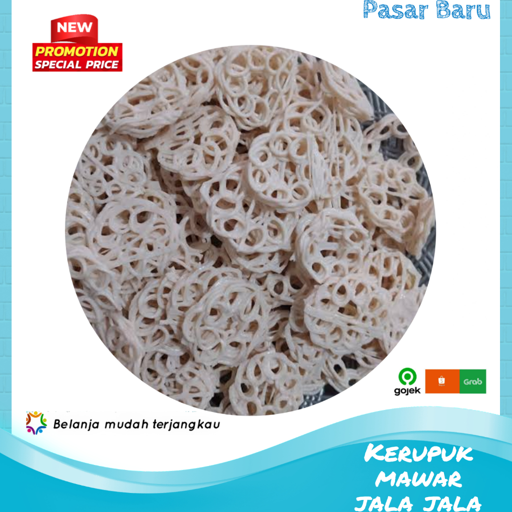 

Kerupuk Mawar Putih / Kerupuk Jala Jala Mentah • Murah | Pasar Baru Makassar