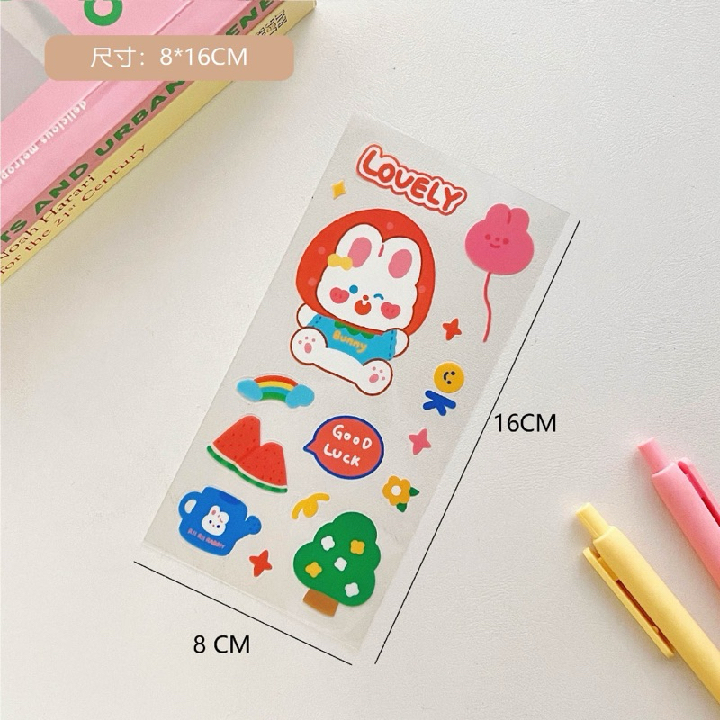 

Stiker Korean Aesthetic Bunny Bear Cocok Untuk Ditempel Di Kotak Pensil Stiker Anak Sekolah