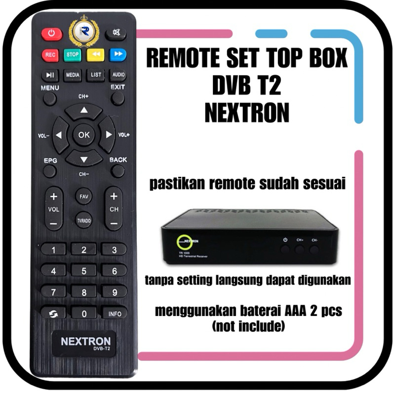 REMOT REMOTE SET TOP BOX DVB T2 NEXTRON