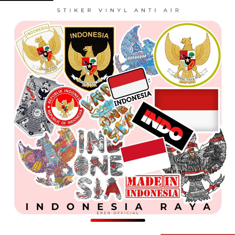 

STIKER KEMERDEKAAN INDONESIA ANTI AIR VINYL/ STIKER MOBIL HELEM STIKER BOTOL TUMBLR CASING HANDPONE