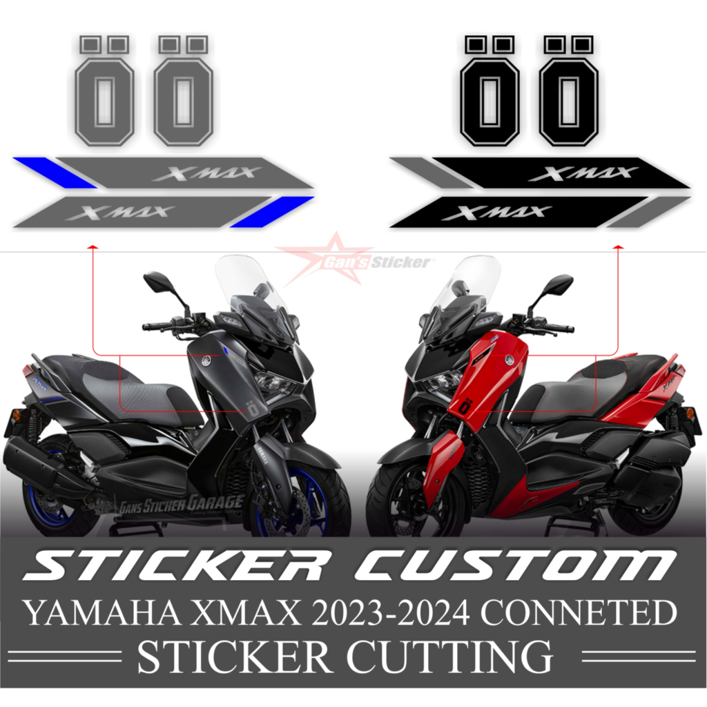STICKER YAMAHA XMAX 2023 2024 YAMAHA XMAX CONNECTED AKSESORIS YAMAH XMAX 2023 2024