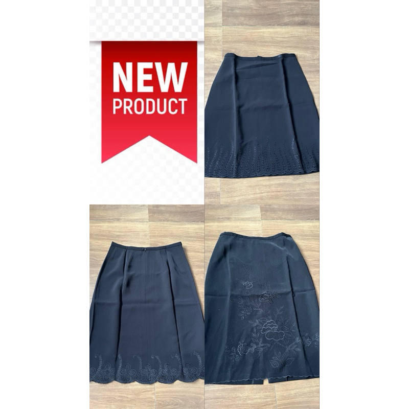 BARU Skirt / Rok Bawahan Hitam Polos merk LYNE HALIM size 10