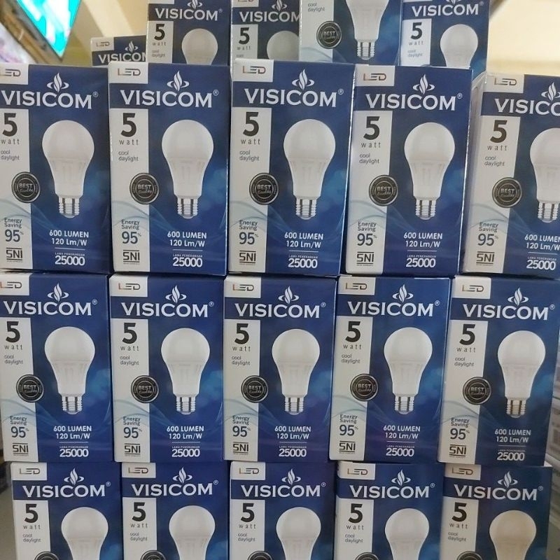 LAMPU LED 5 WATT SMART VISICOM. LAMPU LED VISICOM. CAHAYA PUTIH DAN KUNING