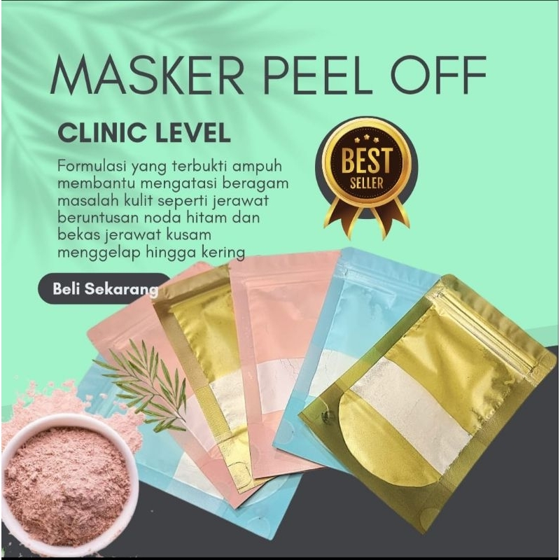 masker peel off, peel off mask, masker klinik