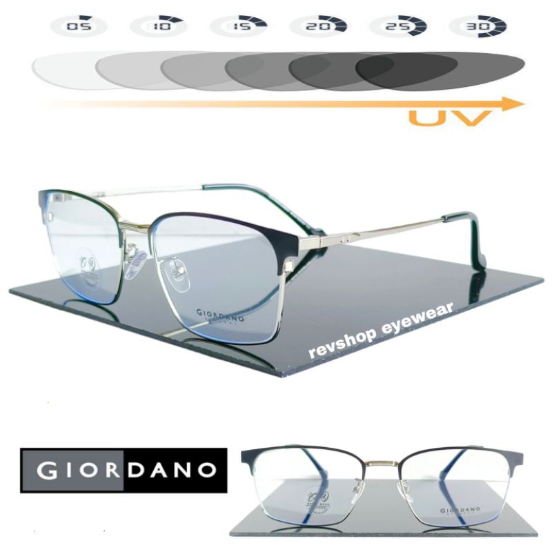 Frame Kacamata Giordano Stainless Steel Vintage