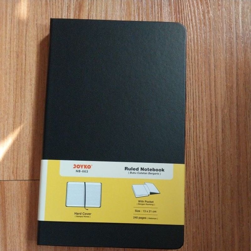 

RULED NOTEBOOK NB-663 BLACK & BROWN