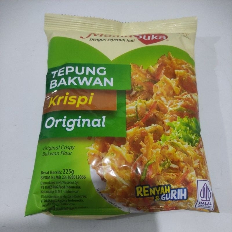 

MAMASUKA TEPUNG BAKWAN KRISPI ORIGINAL/ORIGINAL CRSIPY BAKWAN FLOUR 225GR