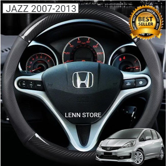 Cover Sarung Stir Carbon Mobil HONDA JAZZ GE8 2007 2008 2009 2010 2011 2012 2013