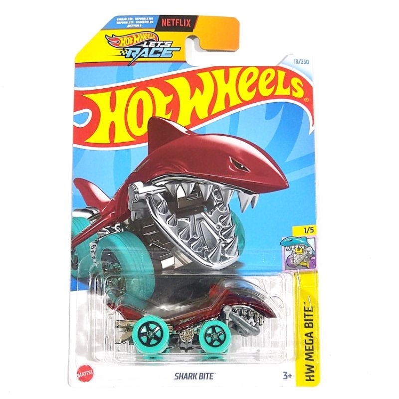 Hot Wheels Shark Bite Merah - F2024