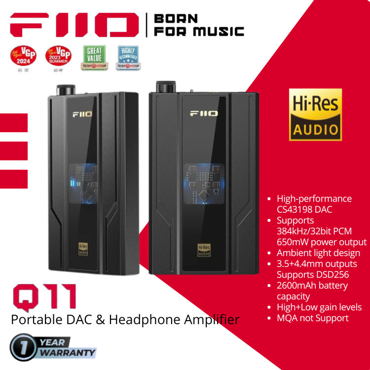 FiiO Q11 / Q-11 / Q 11 Portable DAC and Headphone Amplifier