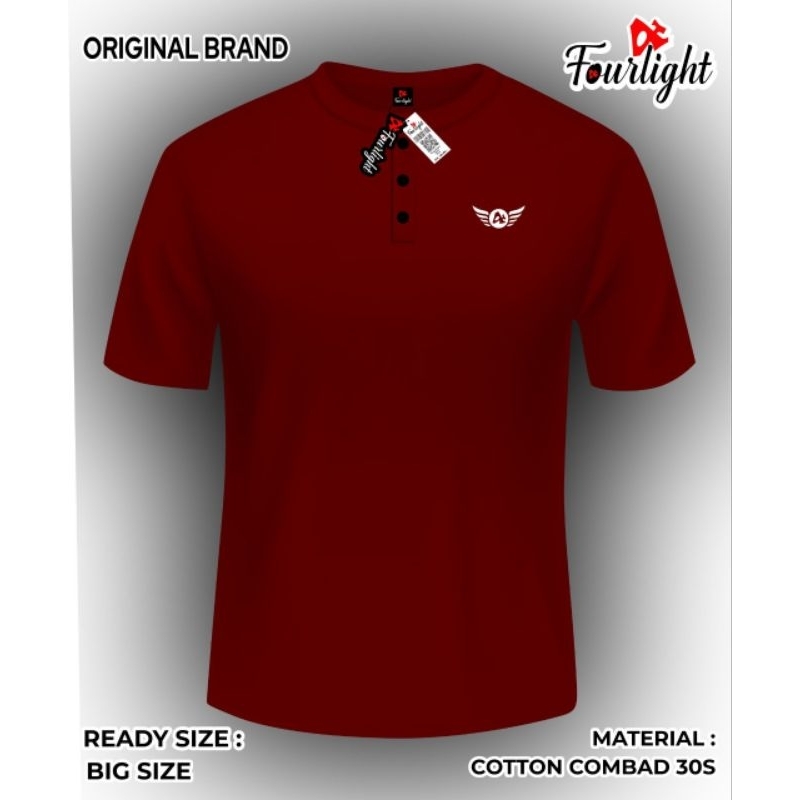 KAOS KANCING PRIA JUMBO BIG SIZE 2XL 3XL 4XL 5XL