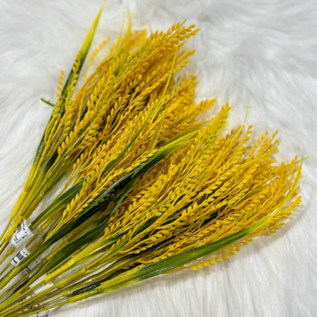 Bunga Hias Padi Rice Leaf Padi Plastik Dekorasi Rumah Artificial Flowers