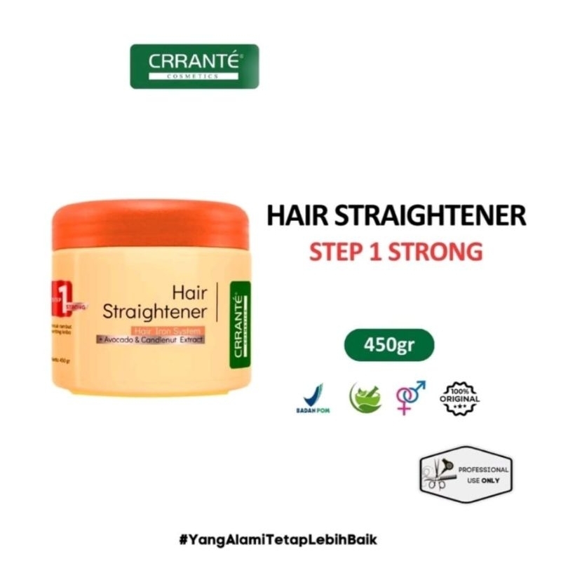 CRRANTE STEP 1 - STEP 2 (450gr) Hair Straightener Obat Rebonding Smoothing Pelurus Rambut
