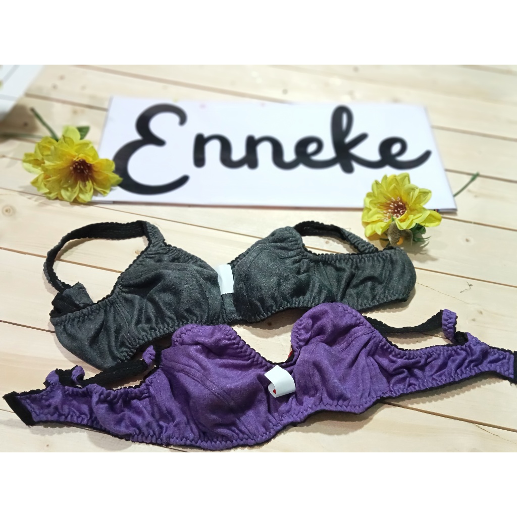 BH kain tanpa busa jumbo besar tanpa kawat warna