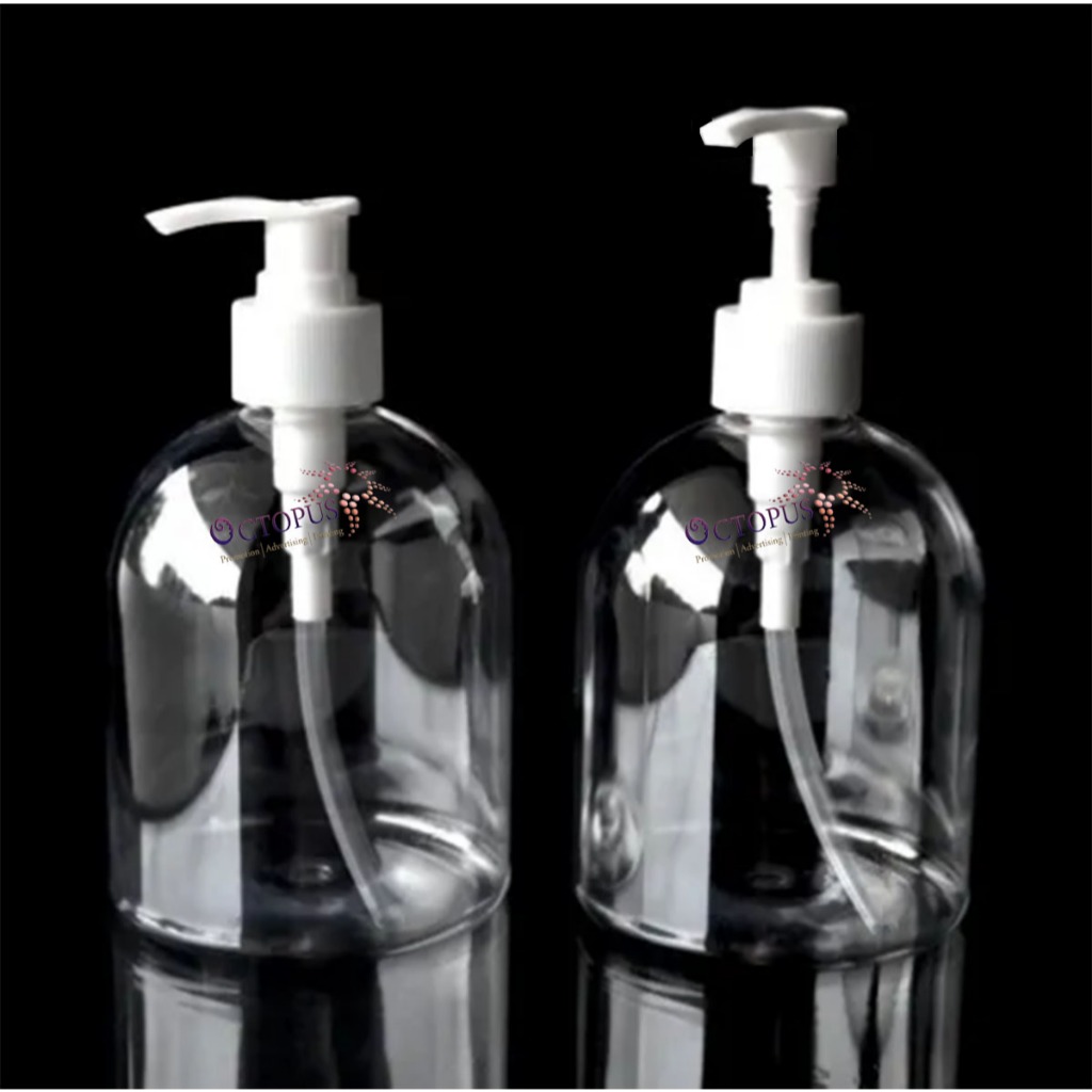 BOTOL SABUN CUCI TANGAN BOTOL PUMP GENDUT PENDEK 500 ML