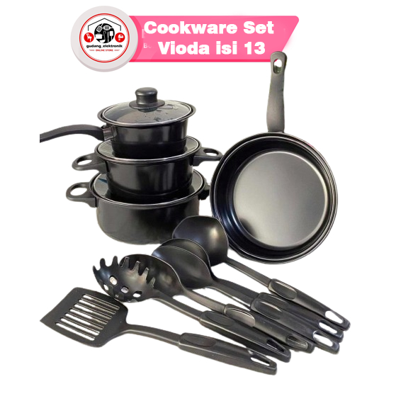 Cookware Set Vioda Panci Set GLC isi 13 VD-0052 G-1623