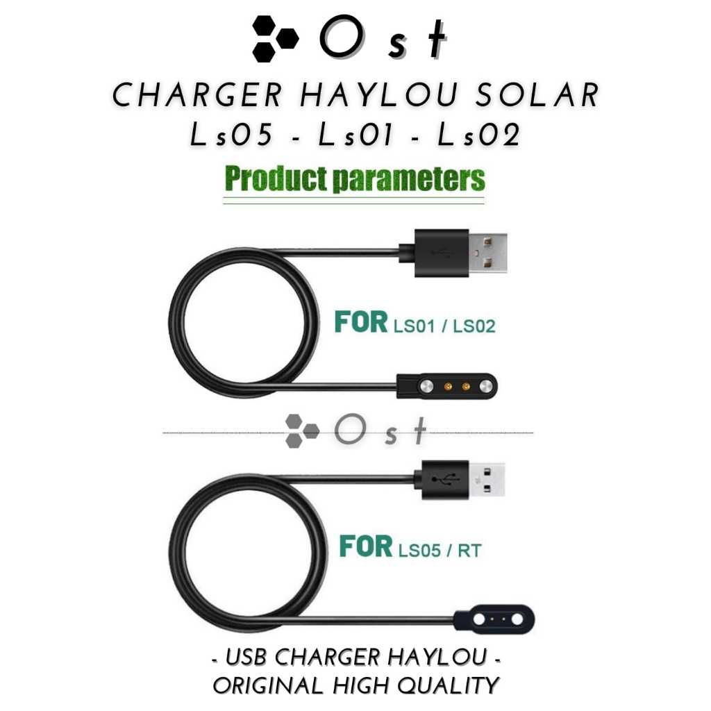 Kabel Charger Haylou LS01 LS02 L505 RT Kabel Haylou Ls01 Ls01 Ls05