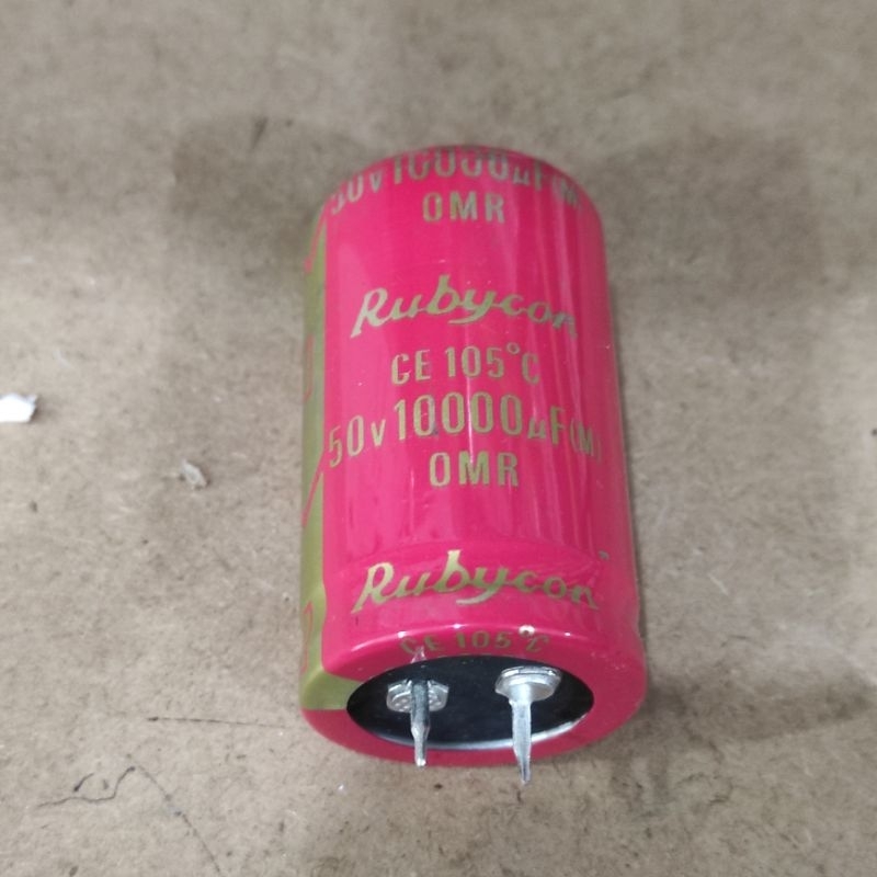OMR Elco 10000uf 50v Rubycon OMR Merah Elko Rubicon Red Original