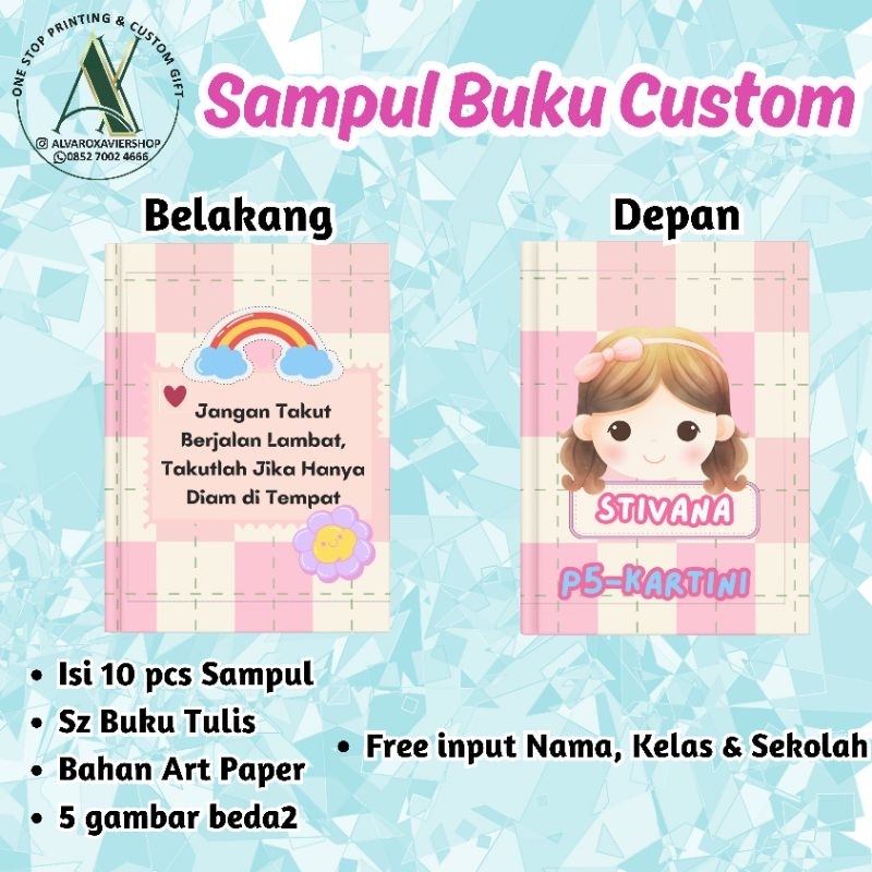 

CUSTOM SAMPUL BUKU TULIS isi 10pcs