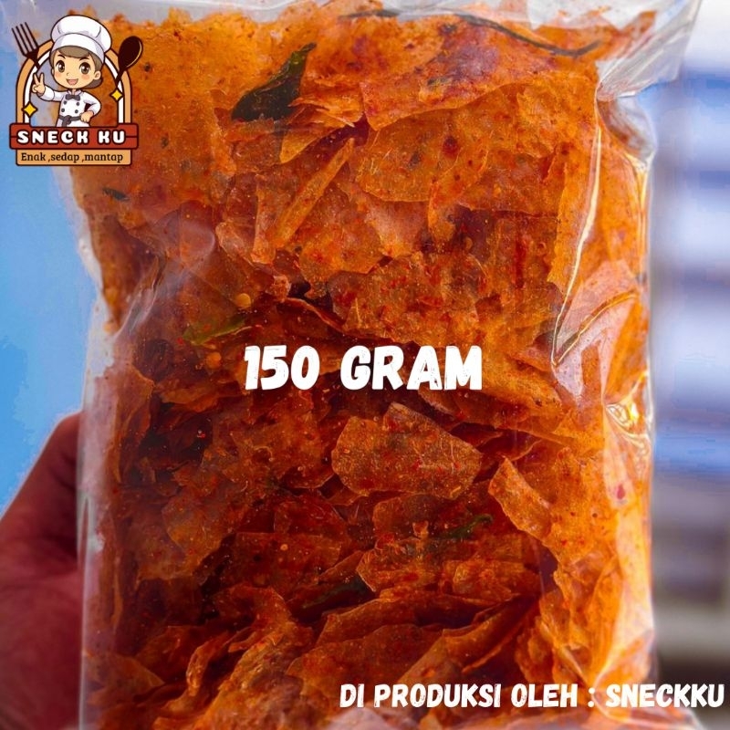 

150 gr - KERIPIK KACA KERIPIK KACA KERIPIK KACA PEDAS KERIPIK KACA DAUN JERUK