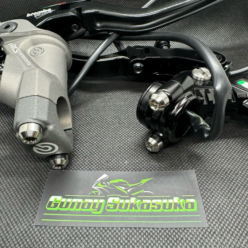 Baut Titanium Jepitan Clamp Master Rem Brembo & Kopling Accosato Ninja R SS RR OLD ZX New RR