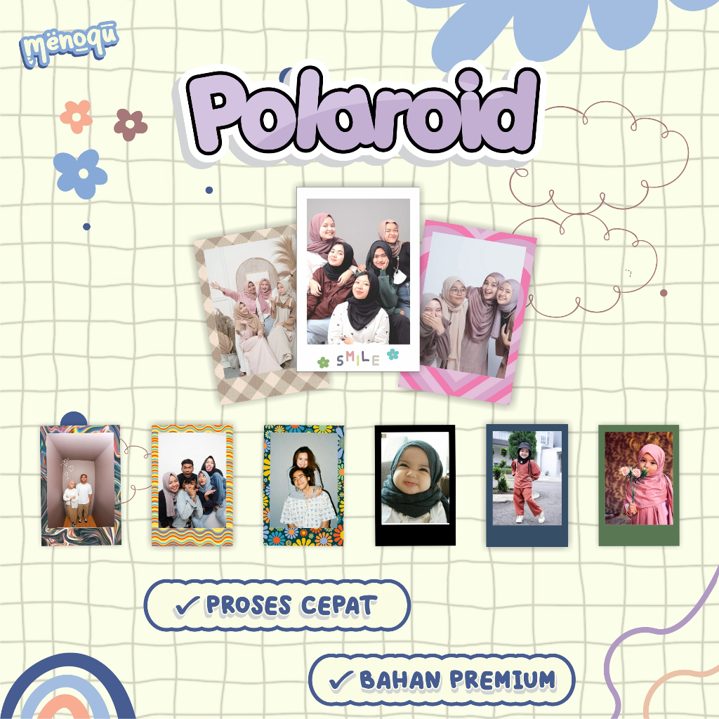 [ PAKET 100 PCS ] POLAROID / POLAROID MOTIF / CETAK FOTO POLAROID / ALBUM FOTO POLAROID / FOTO POLAR