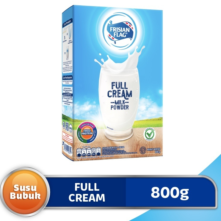 

FRISIAN FLAG FULL CREAM BOX 800G SUSU BUBUK KAYA NUTRISI