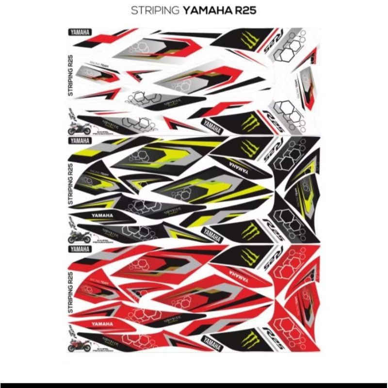 

stiker striping Yamaha r25/striping Yamaha r25/variasi moster