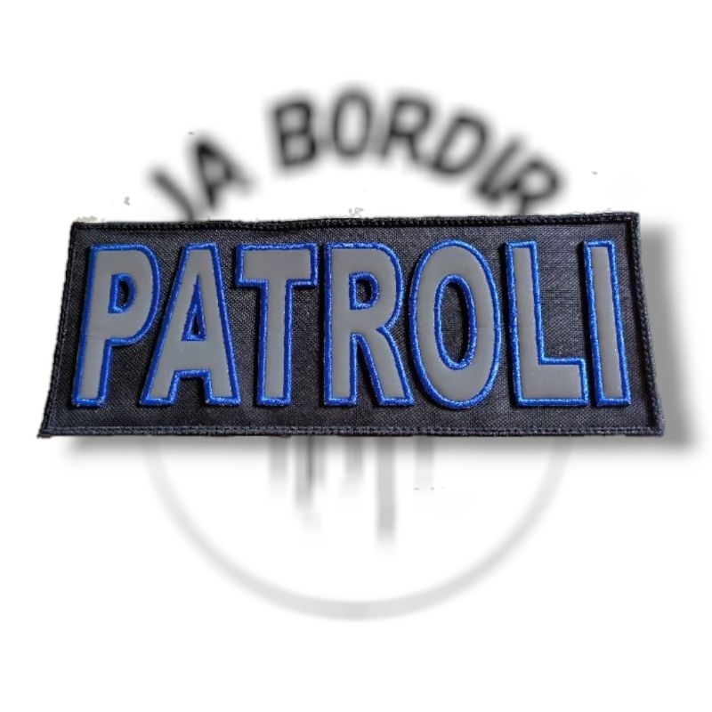 Logo PATROLI Bordir Punggung