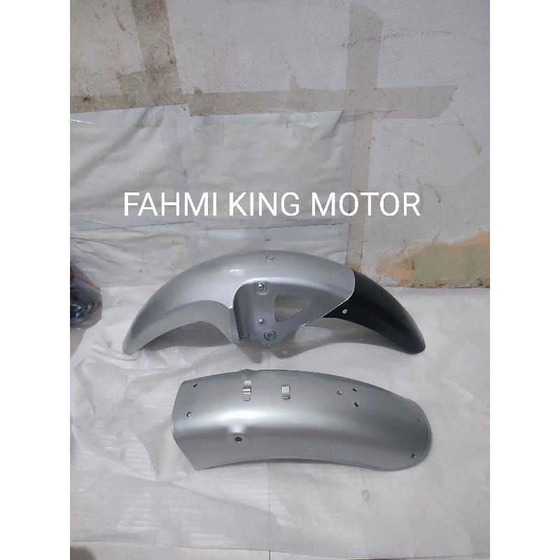 SPAKBOR SLEBOR DEPAN BELAKANG SILVER RX KING RXKING GRES BARU BUKAN ORIGINAL