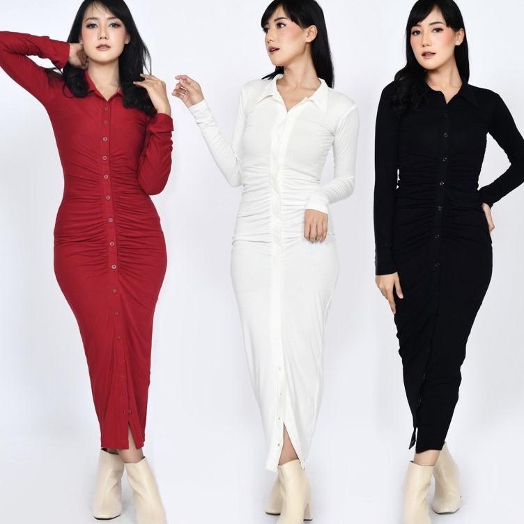 Kualitas Heboh  FAYANNA WRINKLE DRESS