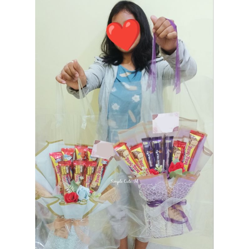 

Plastik Buket Transparant Tas Bucket Bunga Tote bag Bucket