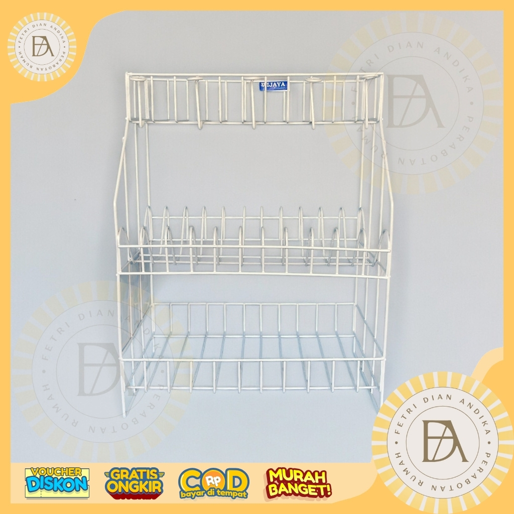 Rak Dapur Kawat / Rak Piring / Rak Botol Kawat/ Rak Serbaguna